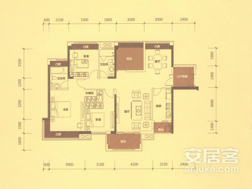 中海凯旋城在售户型-户型图-平面图-惠州中海凯旋城有哪些户型-房源网