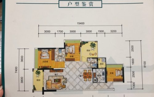 福鑫公馆户户朝南户型鉴赏  115平3+1房2卫   138平4+1房2卫 103平2+1房(图3)