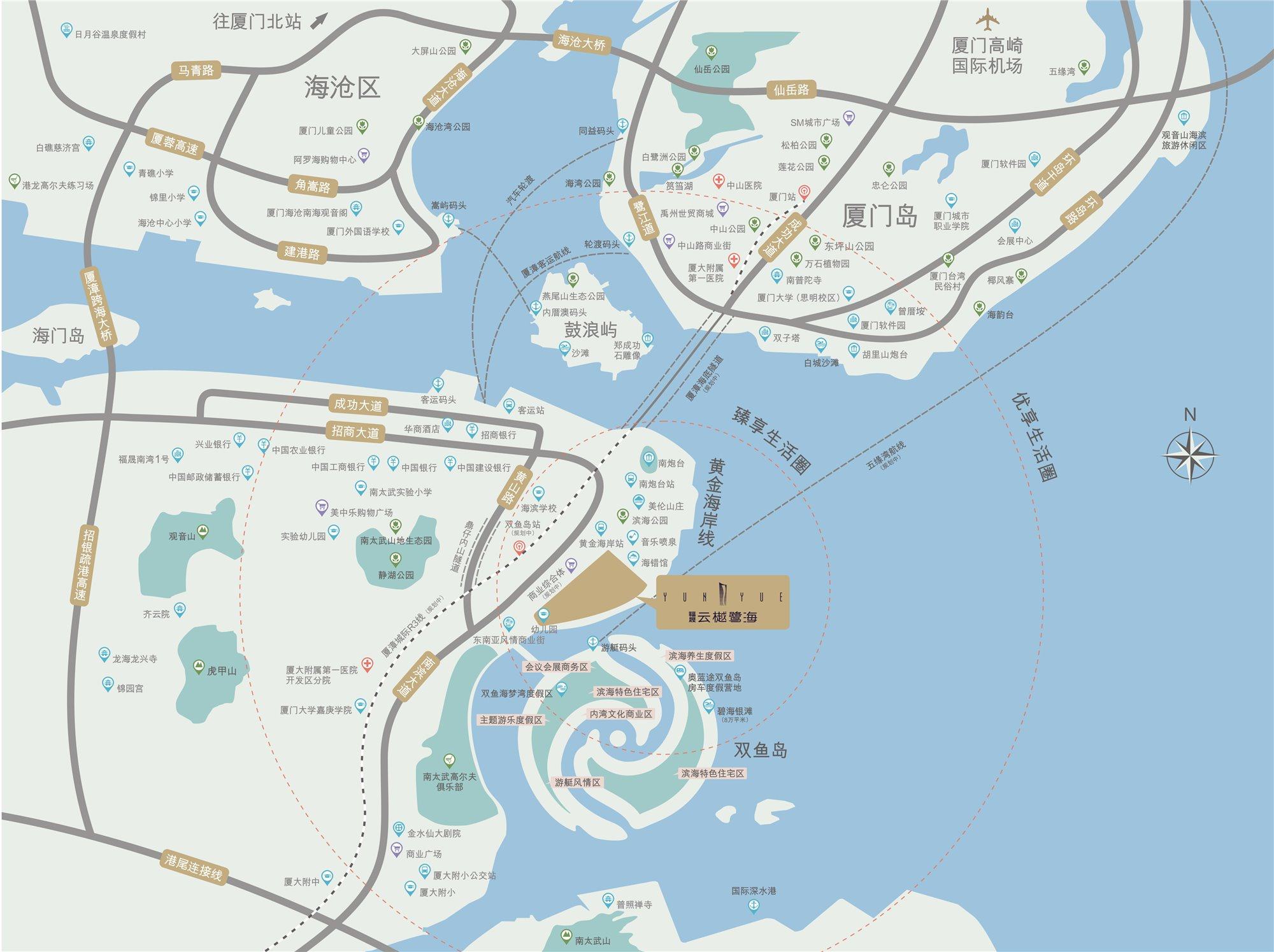 福晟云樾鹭海|150m高塔标住宅，漳州美景尽在眼中(图3)