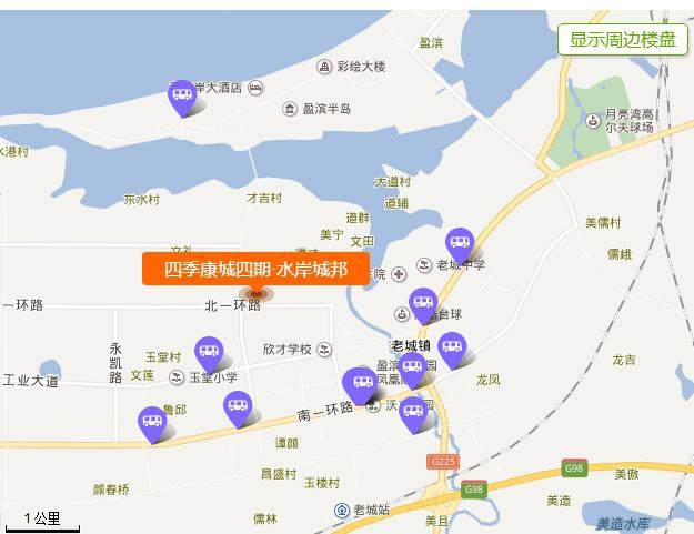 交通图四季康城四期水岸城邦-交通图