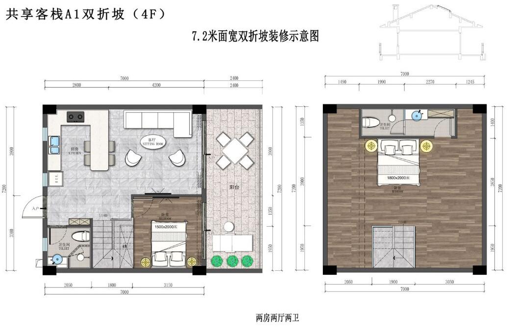 爱上山小镇  | 160万/套起，得双层客栈6-7.2米宽大阳台(图6)