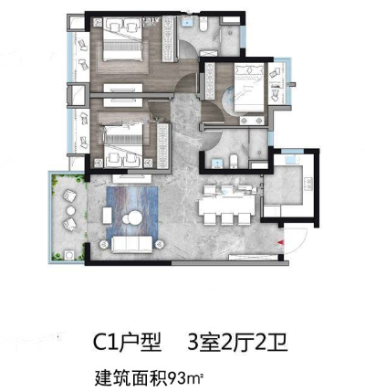 紧邻地铁2号线，昆明买房必看雅居乐新希望锦麟峯荟(图6)