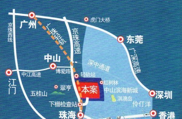 锦绣海湾城区位图